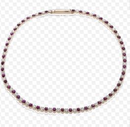 Simon G 18 Karat Yellow Gold 0.87 Ct Ruby And 0.92 Ct Diamond Line Bracelet 
Length: 7